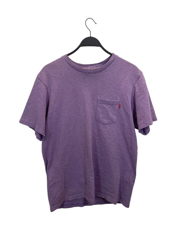 Minimalism Supreme/T-Shirt/M/Cotton/PPL/POCKET TEE | WASHED PURPLE|