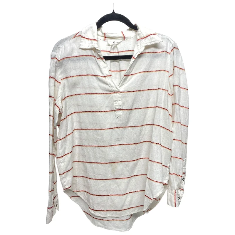 Soft Wearables Top Long Sleeve By Lou And Grey In Striped Pattern, Size: S