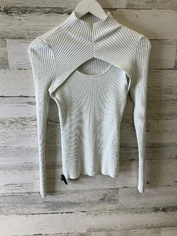 Sporty Elegance Top Long Sleeve By White House Black Market In White, Size: S