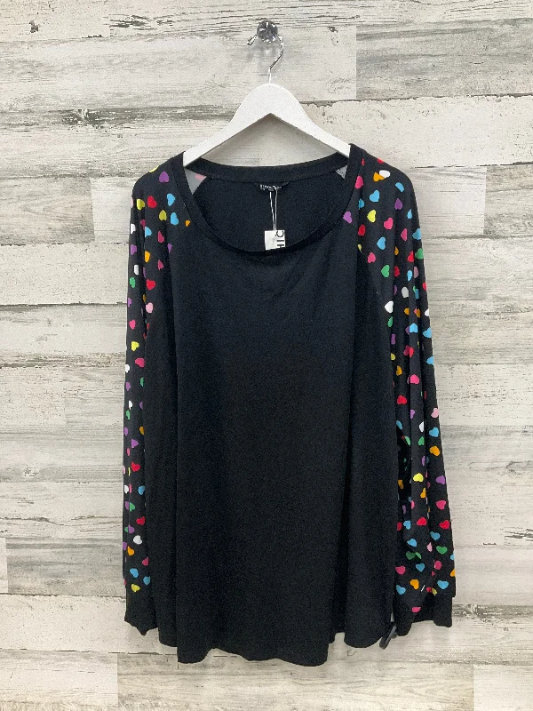 Soft Touch Tunic 3/4 Sleeve By Clothes Mentor In Black, Size: 30