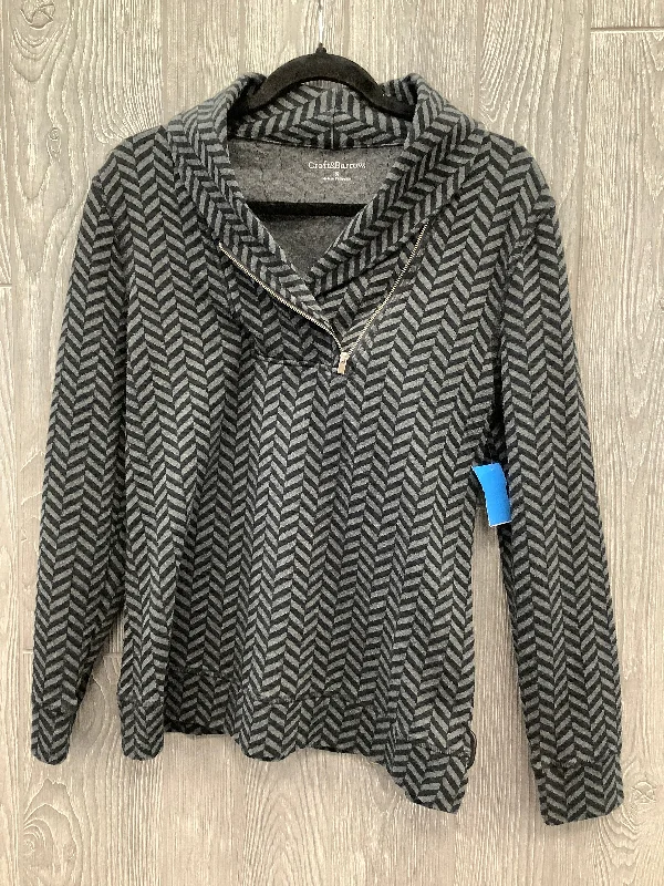 Modern Tailoring Top Long Sleeve By Croft And Barrow In Grey, Size: S