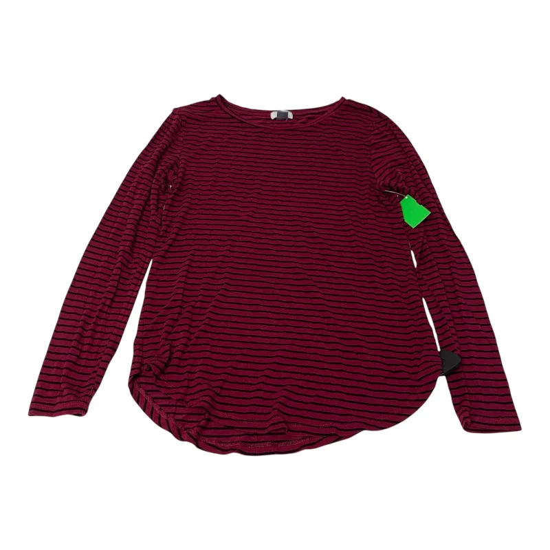 Exquisite Fabrics Top Long Sleeve By Old Navy In Striped Pattern, Size: S