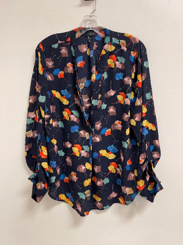 Easygoing Outfits Top Long Sleeve By Clothes Mentor In Blue, Size: L