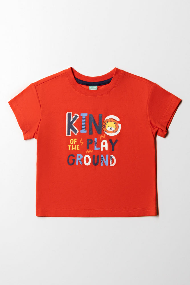 Exquisite Craftsmanship King Of The Playground T-Shirt Orange