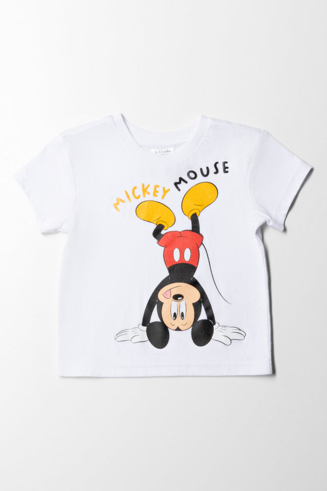 High-end Design Mickey Mouse T-Shirt White