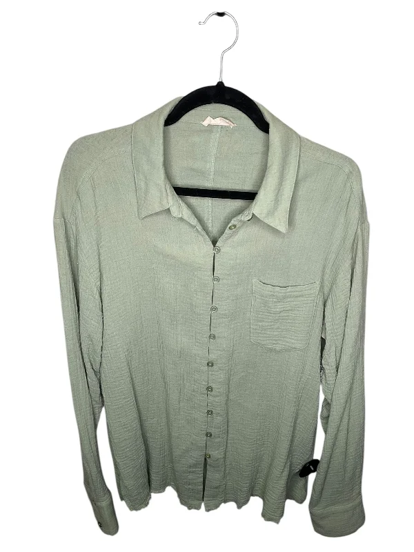 Cozy Fashion Top Long Sleeve By Altard State In Green, Size: M