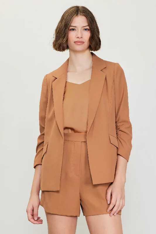 Personalized Wear Recycled Shirred Sleeve Blazer