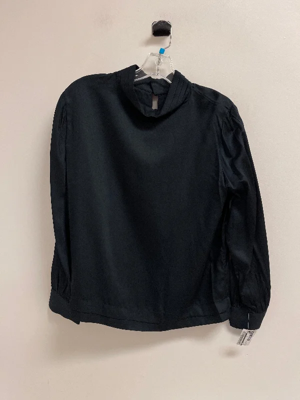 Lively And Youthful Top Long Sleeve By Cma In Navy, Size: M
