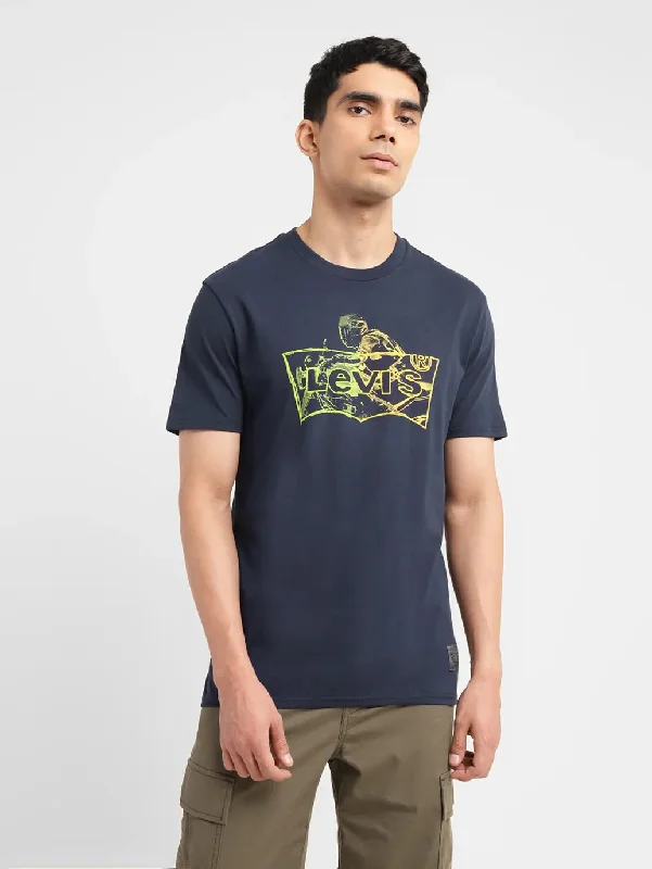 Casual Style Men's Brand Logo Slim Fit T-shirt