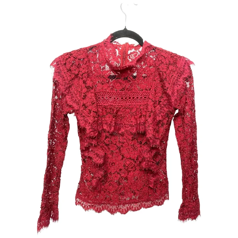 Comfortable Jackets Top Long Sleeve By Cmc In Red, Size: Xs