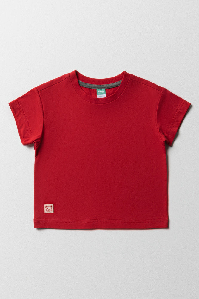 Timeless Style Short Sleeve T-Shirt Red