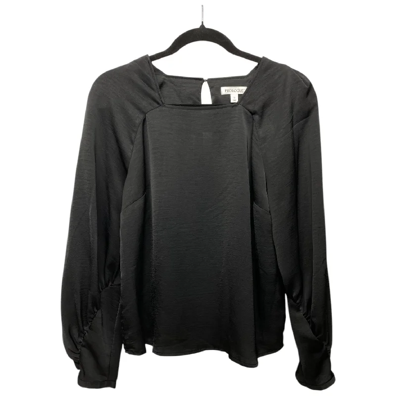 Modernism Top Long Sleeve By Prologue In Black, Size: S