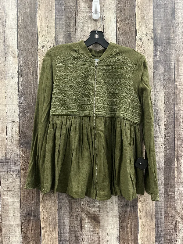 Classic Choice Top Long Sleeve By Cme In Green, Size: M