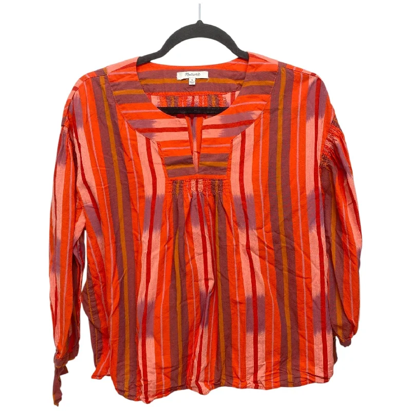 High-end Customization Top Long Sleeve By Madewell In Multi-colored, Size: S