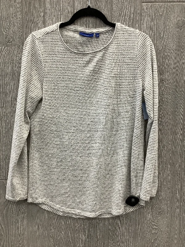 Nightclub Style Top Long Sleeve By Apt 9 In Grey, Size: S