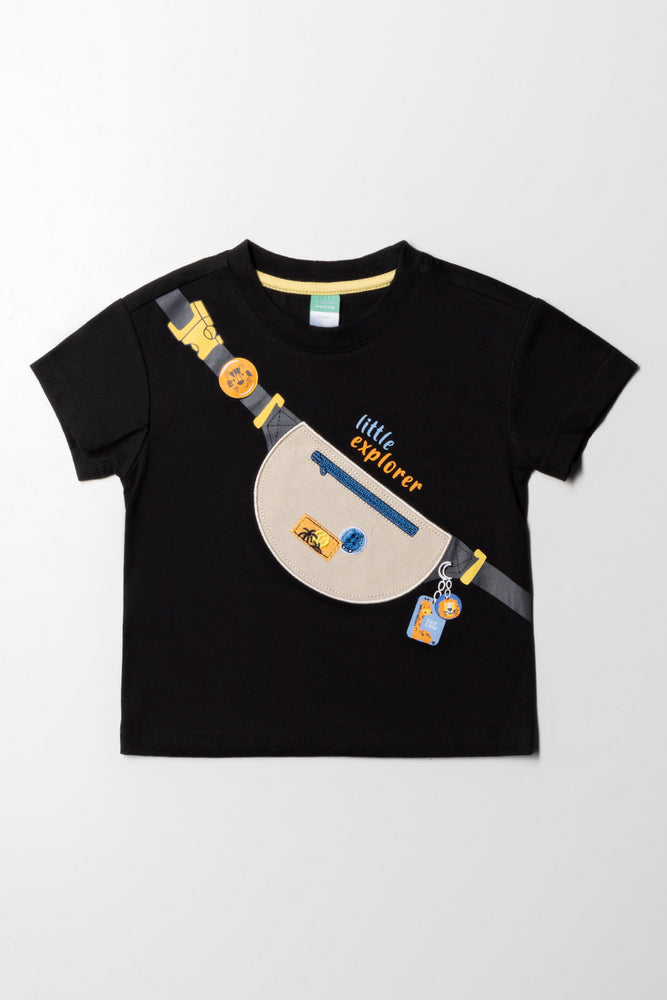 Fashionable Items Slingback T-Shirt Black