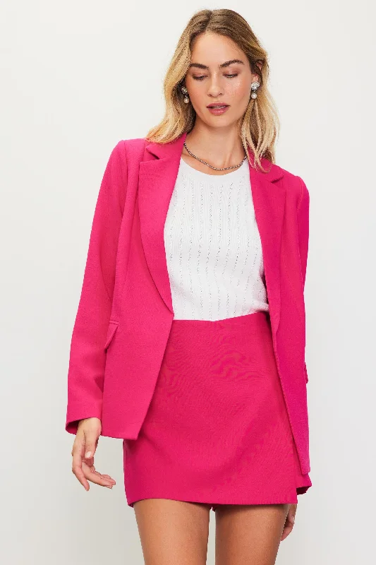 Tropical Style Tailored Structured Blazer