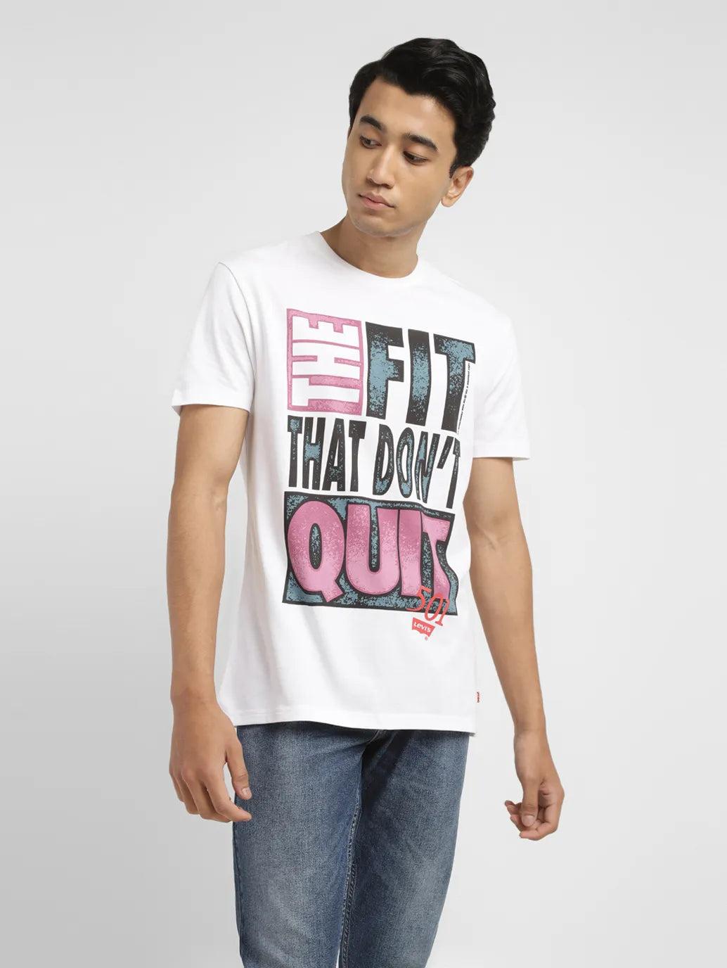 Breezy Outfits Men's Typographic Print Slim Fit T-shirt