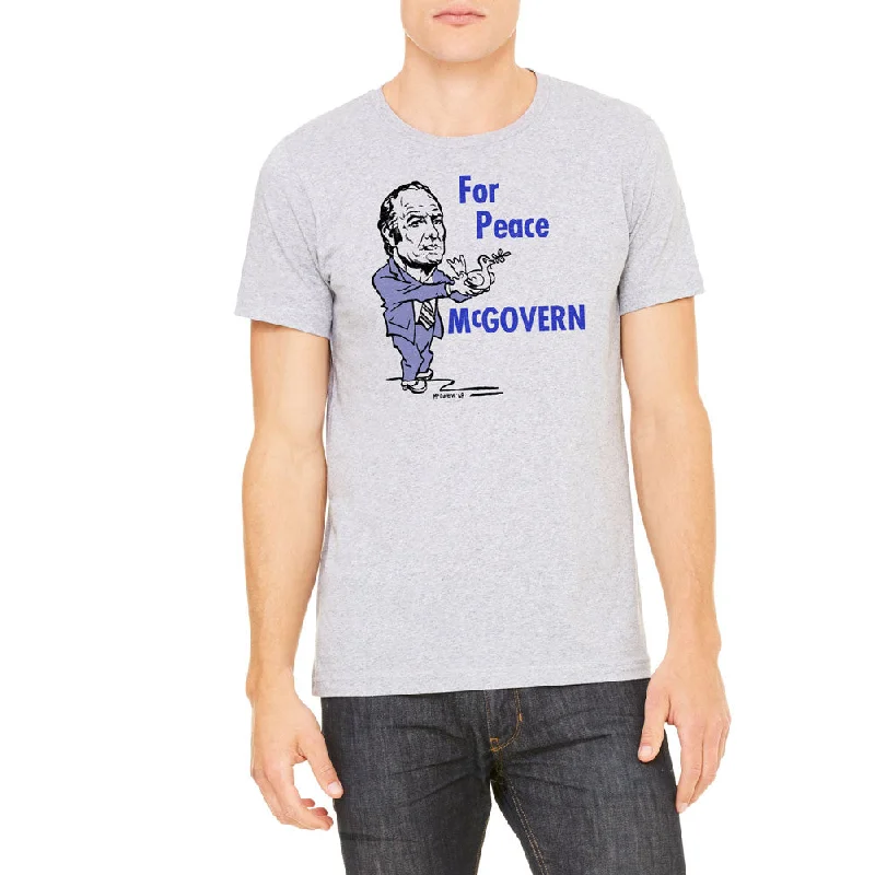 Fashion Touch George McGovern 1972 Peace Retro Campaign T-Shirt