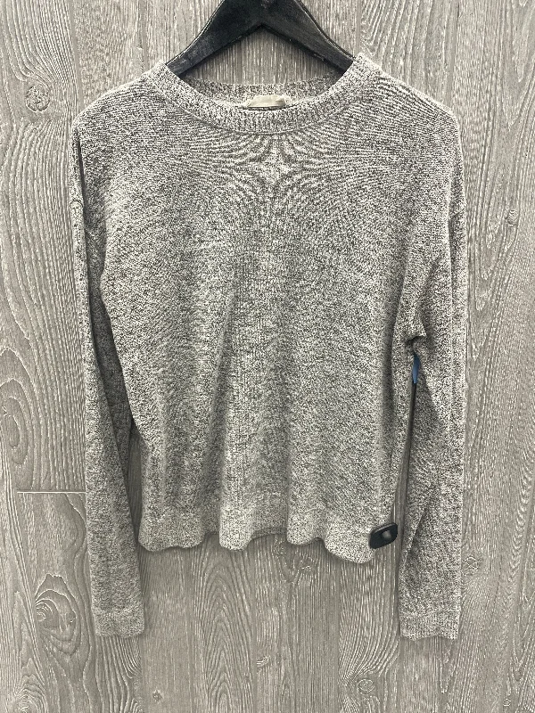 Relaxed Fashion Top Long Sleeve By Double Zero In Grey, Size: L
