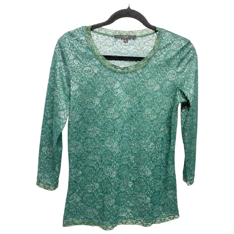 New Products Top Long Sleeve By Alex Marie In Green, Size: S