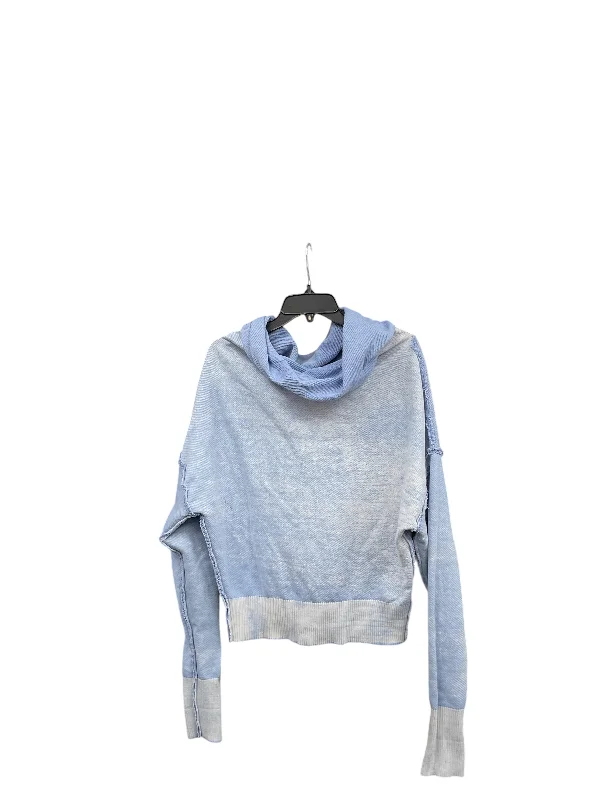 Trendy Traveler Top Long Sleeve By Free People In Blue, Size: S