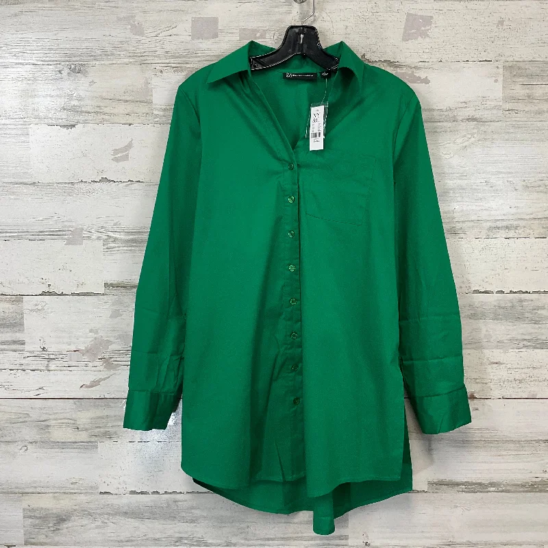 Comfortable Fashion Looks Tunic 3/4 Sleeve By New York And Co In Green, Size: S