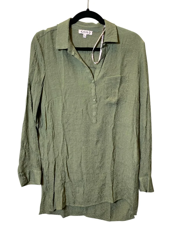 Cozy Apparel Top Long Sleeve By Nanette By Nanette Lepore In Green, Size: L