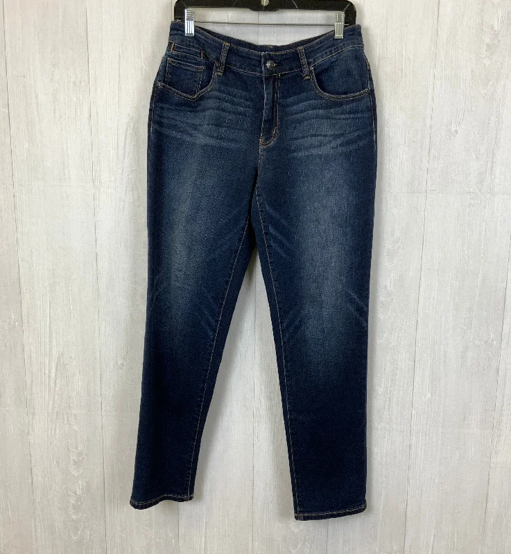 Soft Touch Jeans Boyfriend By Chicos In Blue Denim, Size: 6
