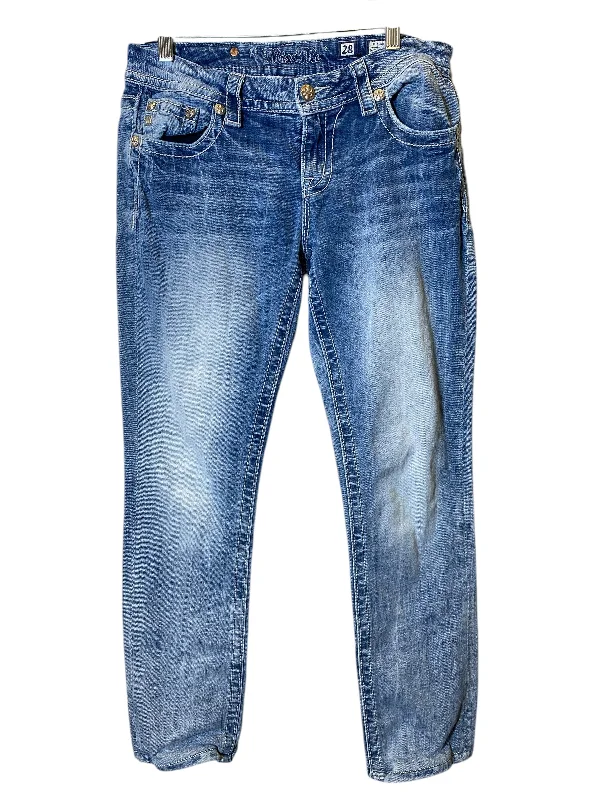 Warm Wear Jeans Straight By Miss Me In Blue, Size: 6