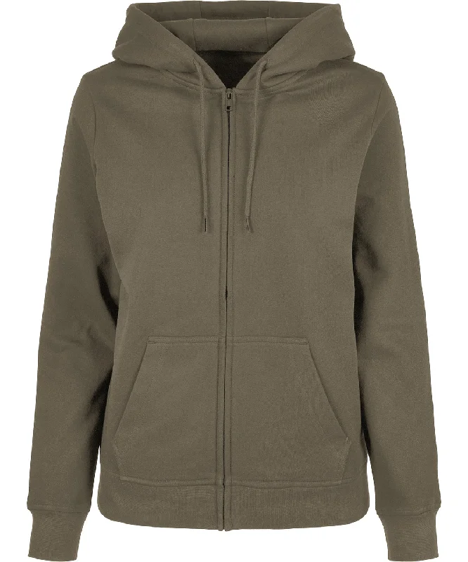 Urban Sense Olive - Women’s basic zip hoodie