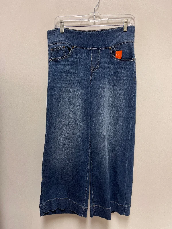 Fresh And Natural Jeans Wide Leg By Style And Company In Blue Denim, Size: 12