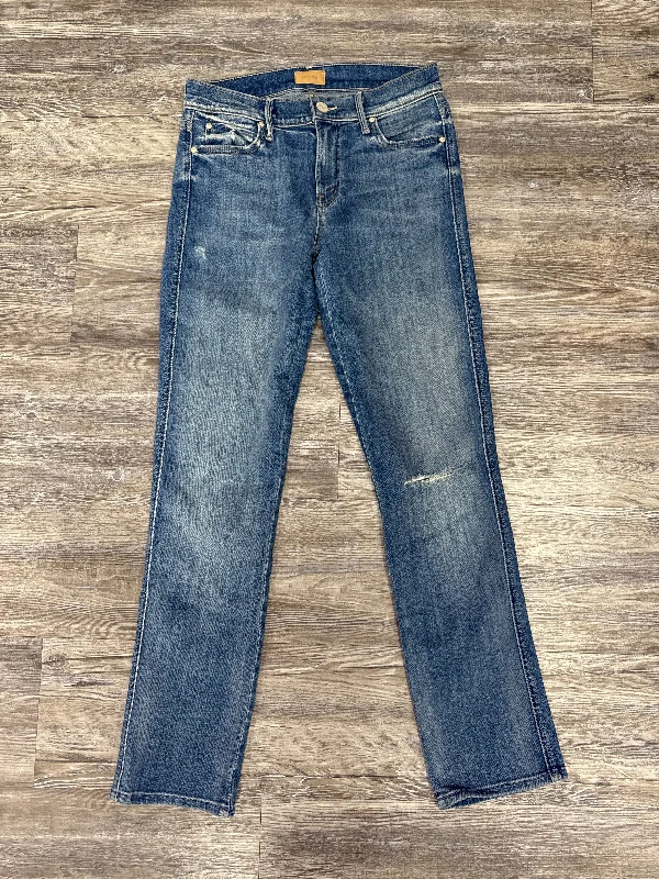 Modernism Jeans Straight By Mother In Blue Denim, Size: 2