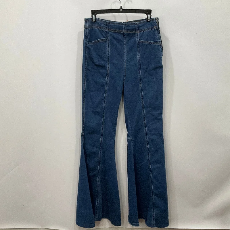 Integrated Design Jeans Flared By We The Free In Blue Denim, Size: 6