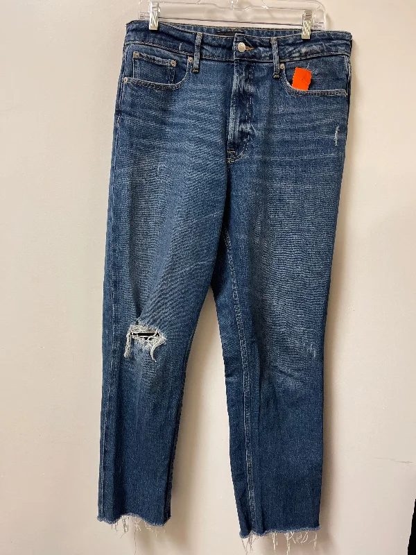 Diamond Series Jeans Boyfriend By Free Assembly In Blue Denim, Size: 12