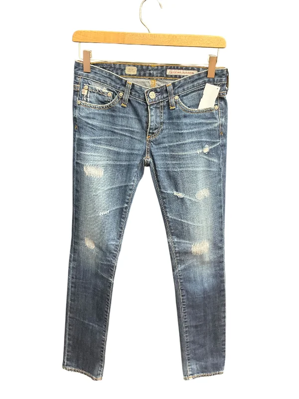 Economic Outlook Jeans Straight By Adriano Goldschmied In Blue Denim, Size: 00