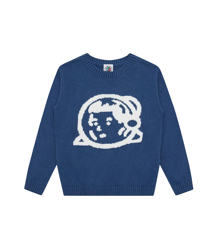 Comfortable Fashion Looks KIDS ASTRO HELMET KNITTED JUMPER - NAVY