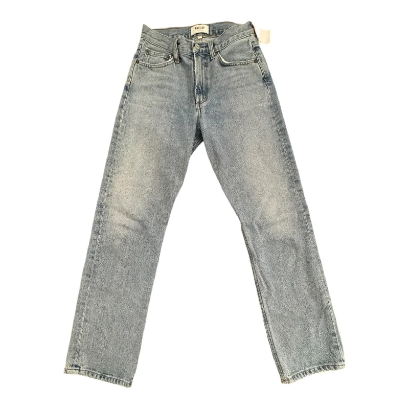 New Season Series Jeans Straight By Agolde In Blue Denim, Size:0