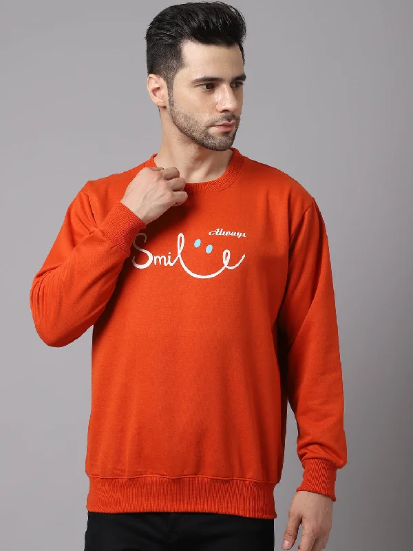 Relaxed Clothing Vimal Jonney Fleece Round Neck Printed Sweatshirt for Men