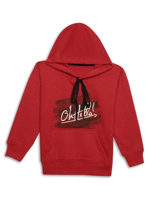 Comfortable Tops Vimal Jonney Maroon Printed Hooded Cotton Fleece Sweatshirt for Kids Comfortable Tops Vimal Jonney Maroon Printed Hooded Cotton Fleece Sweatshirt for Kids