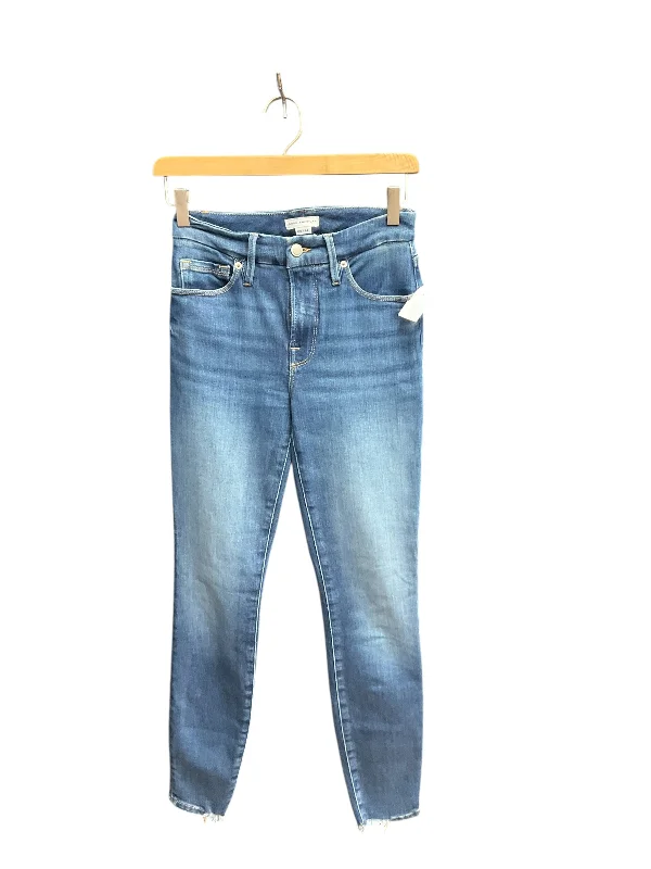 Bright Colors Jeans Skinny By Good American In Blue Denim, Size: 0