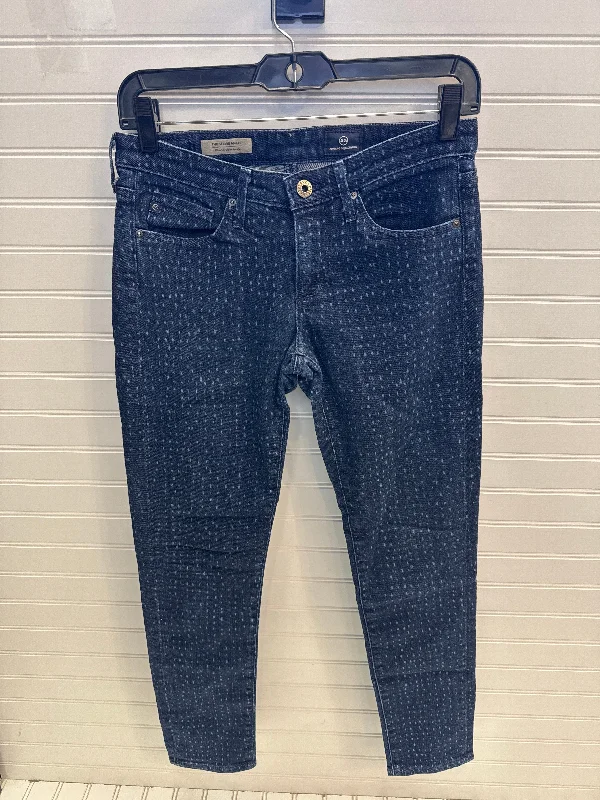 Exquisite Embroidery Jeans Skinny By Ag Jeans In Polkadot Pattern, Size: 2