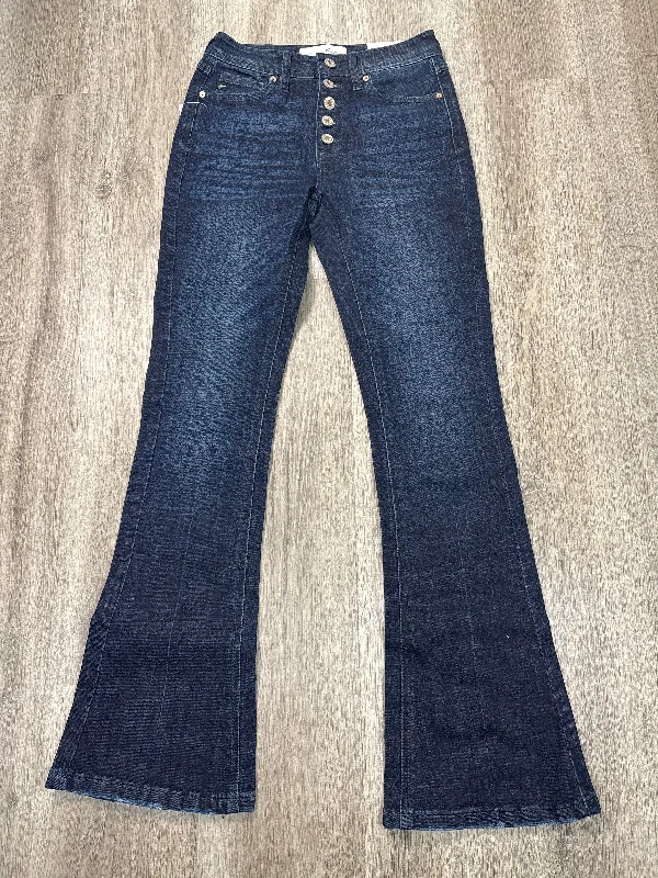 Fashion Classic Jeans Flared By Kancan In Blue Denim, Size: 0