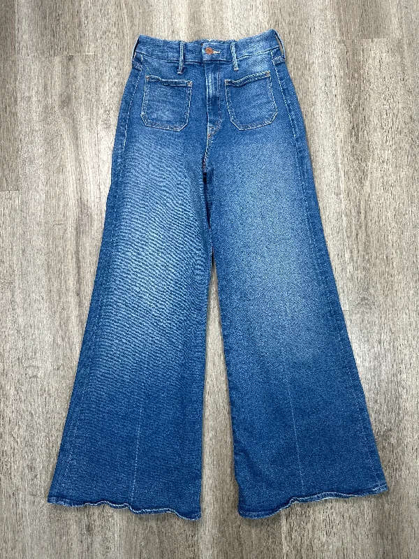 Timeless Style Jeans Flared By Mother Jeans In Blue Denim, Size: 0