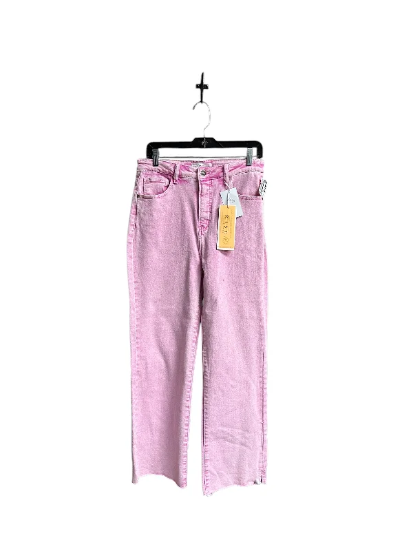 Cozy Fashion Trends Jeans Wide Leg By Risen In Pink, Size: 10