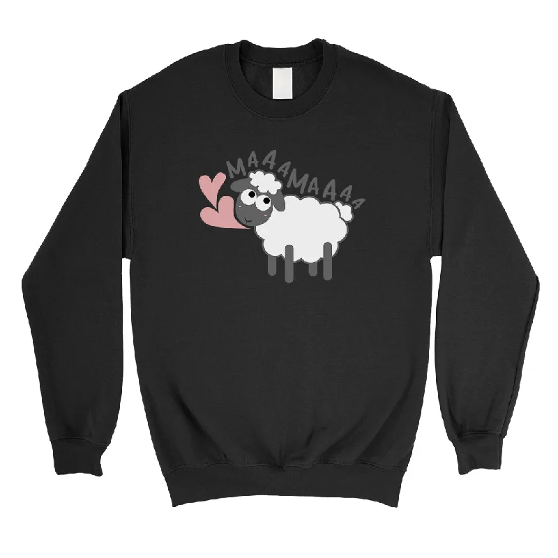 Chic Lounge MaaaMaaa Sheep Unisex Pullover Sweatshirt Funny Mothers Day Gift