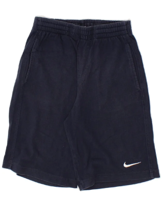 Weekend Comfort NIKE Boys Sport Shorts 10-11 Years Medium  Navy Blue Cotton