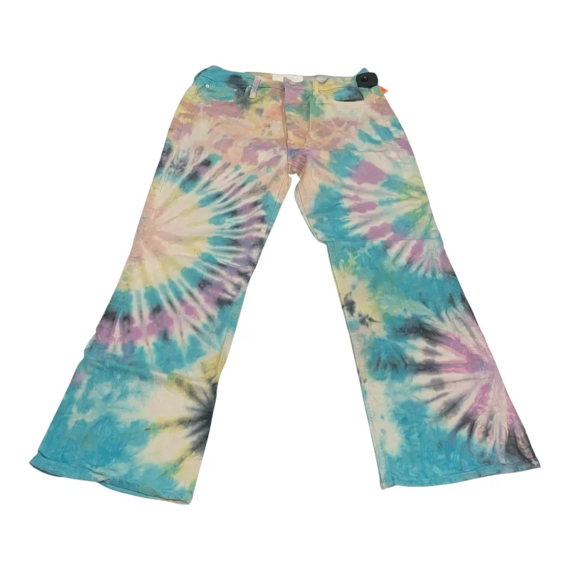 Breezy Comfort Jeans Straight By Mother In Tie Dye Print, Size: 10