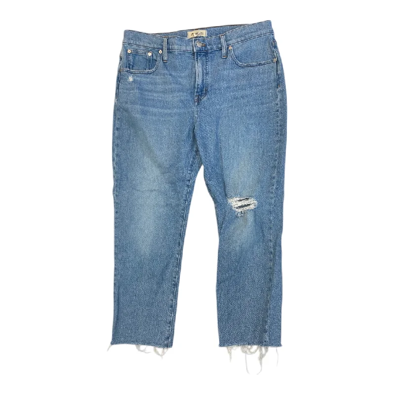 Cozy Fit Wear Jeans Straight By Madewell In Blue Denim, Size: 14p