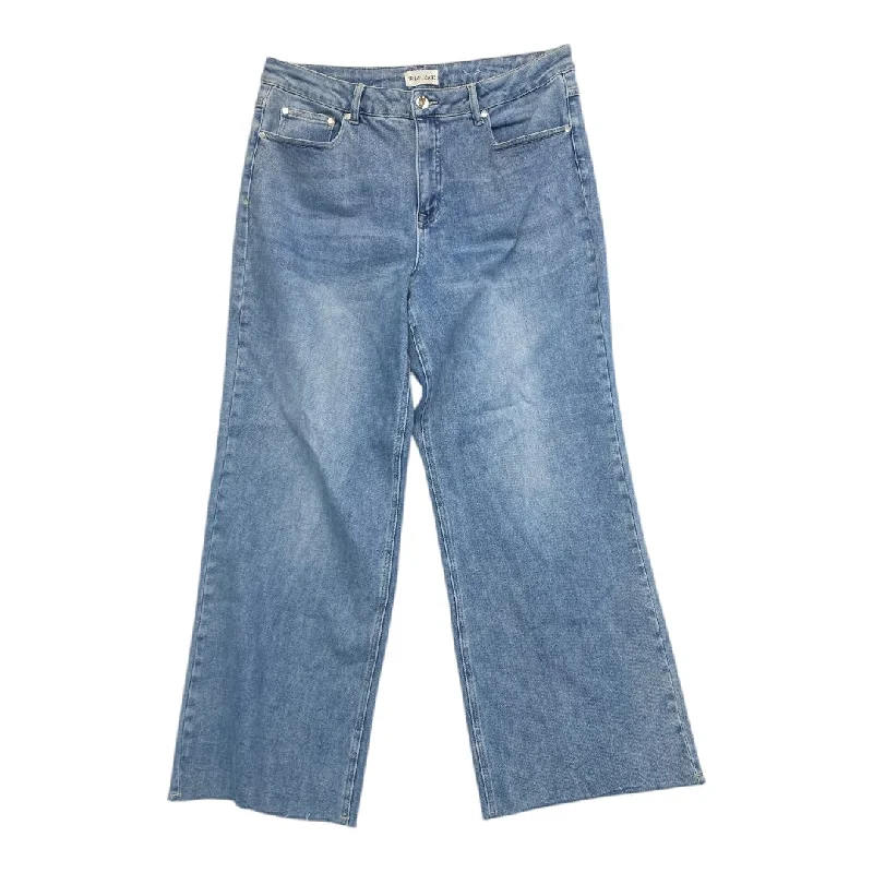 Boutique Recommendation Jeans Wide Leg By Tribal In Blue Denim, Size:12